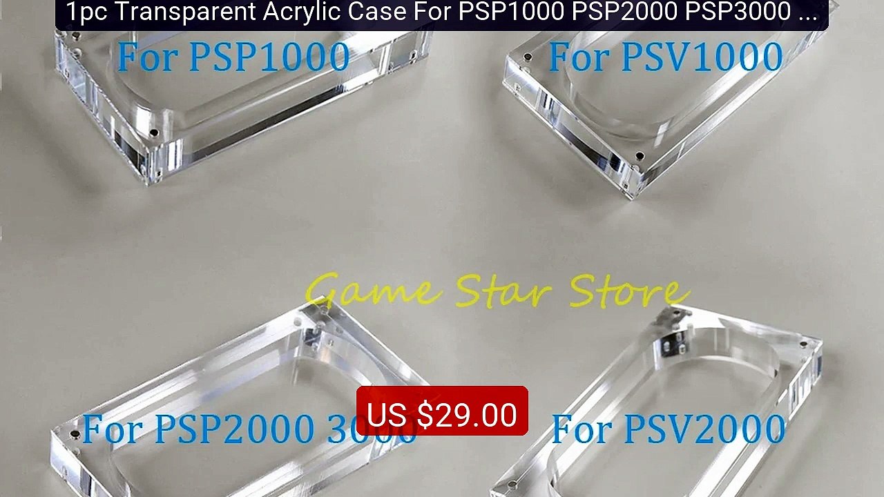 1pc Transparent Acrylic Case For PSP1000 PSP2000 PSP3000 Game Conso... -- Top Rated 2026 | Buy Now!