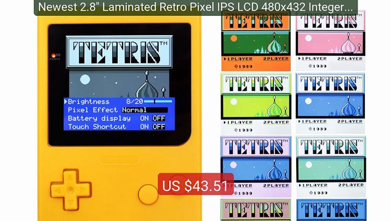 Newest 2.8" Laminated Retro Pixel IPS LCD 480x432 Integer Scal... -- Best Buy 2026 | Great Quality!
