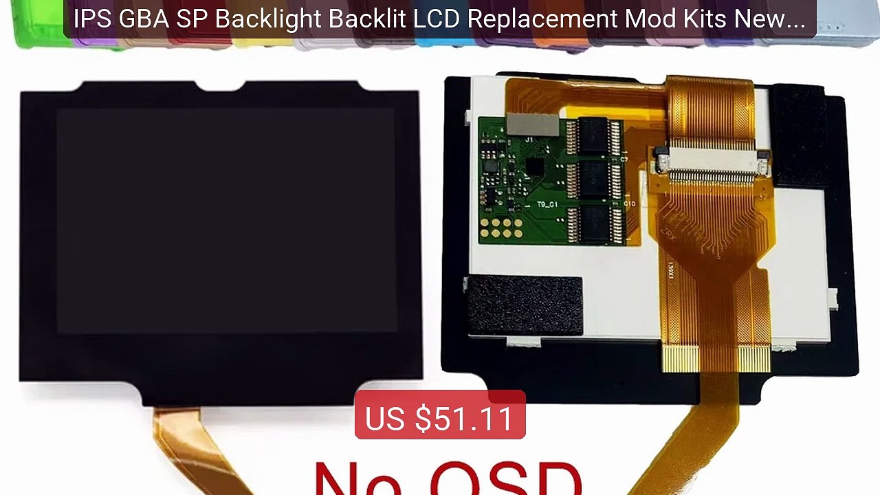 IPS GBA SP Backlight Backlit LCD Replacement Mod Kits New F... -- Top Pick 2026 | Unbeatable Price!