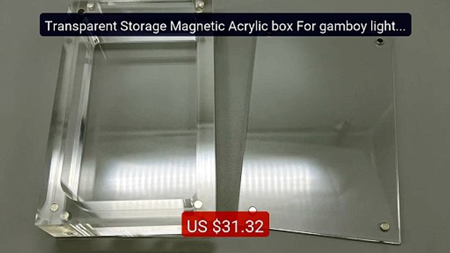 Transparent Storage Magnetic Acrylic box For gamboy light For... Hot Deal 2026 | Limited Offer!