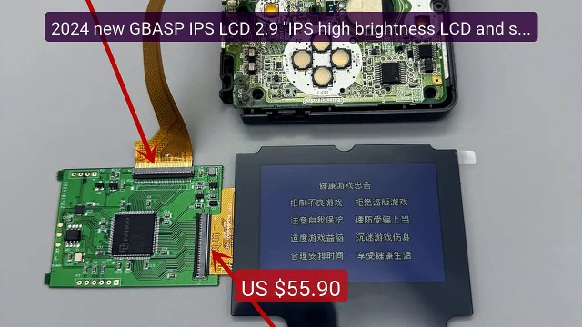 2024 new GBASP IPS LCD 2.9 IPS high brightness LCD and shell kit f... Top Rated 2026 | Buy Now!
