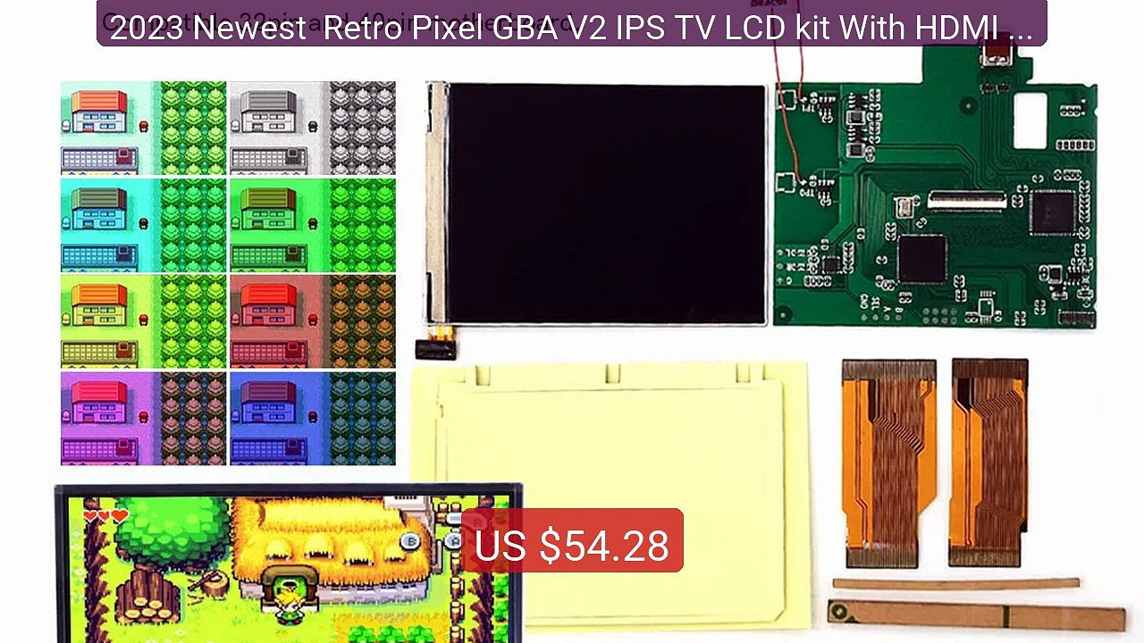 2023 Newest  Retro Pixel GBA V2 IPS TV LCD kit With HDMI  Outp... -- Best Buy 2026 | Great Quality!
