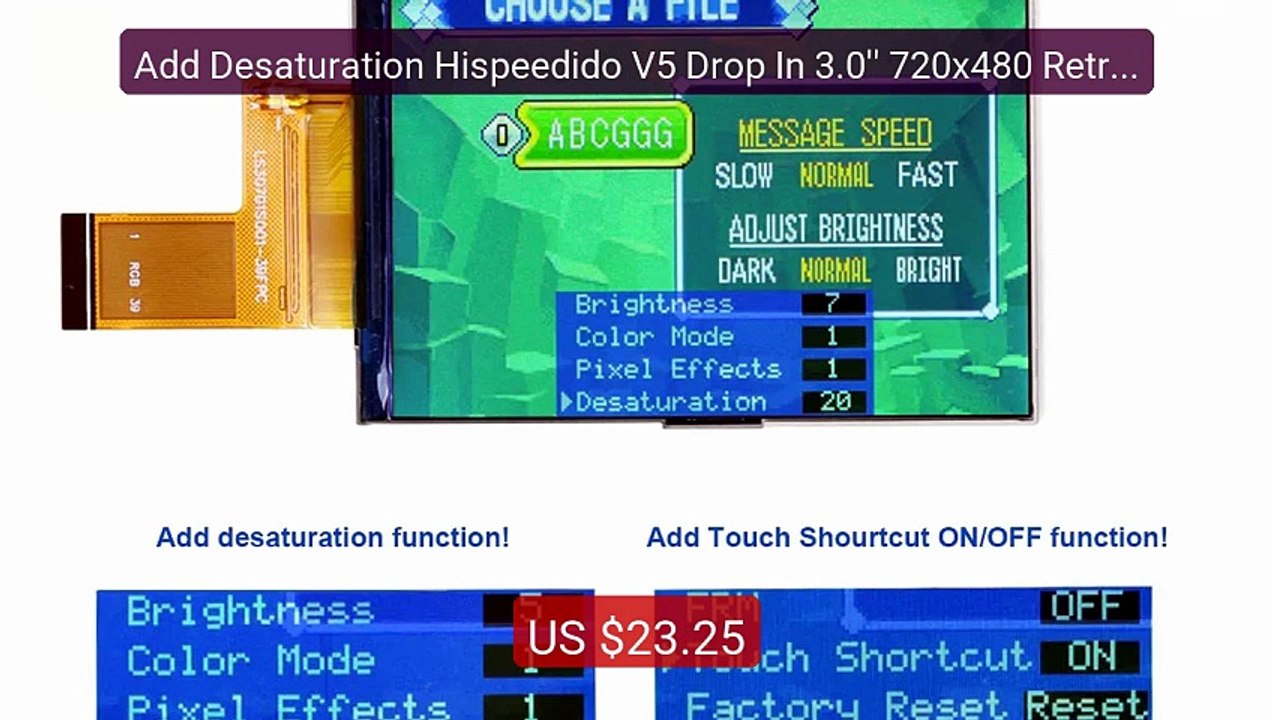 Add Desaturation Hispeedido V5 Drop In 3.0'' 720x480 Retro Pix... -- Hot Deal 2026 | Limited Offer!