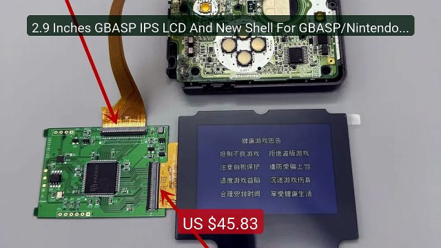 2.9 Inches GBASP IPS LCD And New Shell For GBASP/Nintendo G... Top Pick 2026 | Unbeatable Price!
