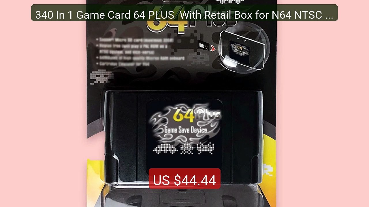 340 In 1 Game Card 64 PLUS  With Retail Box for N64 NTSC PAL Game ... -- Best Deal 2026 | Shop Now!