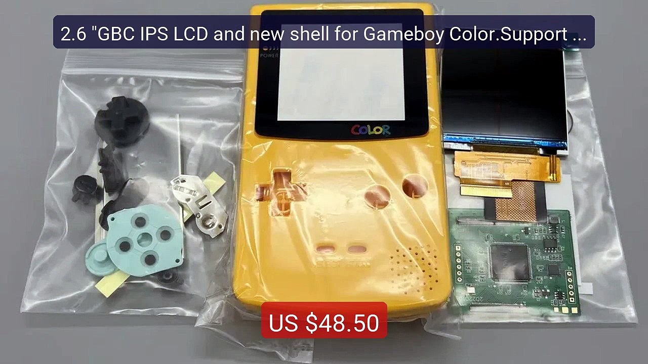 2.6 "GBC IPS LCD and new shell for Gameboy Color.Support pixel dis... -- Best Deal 2026 | Shop Now!