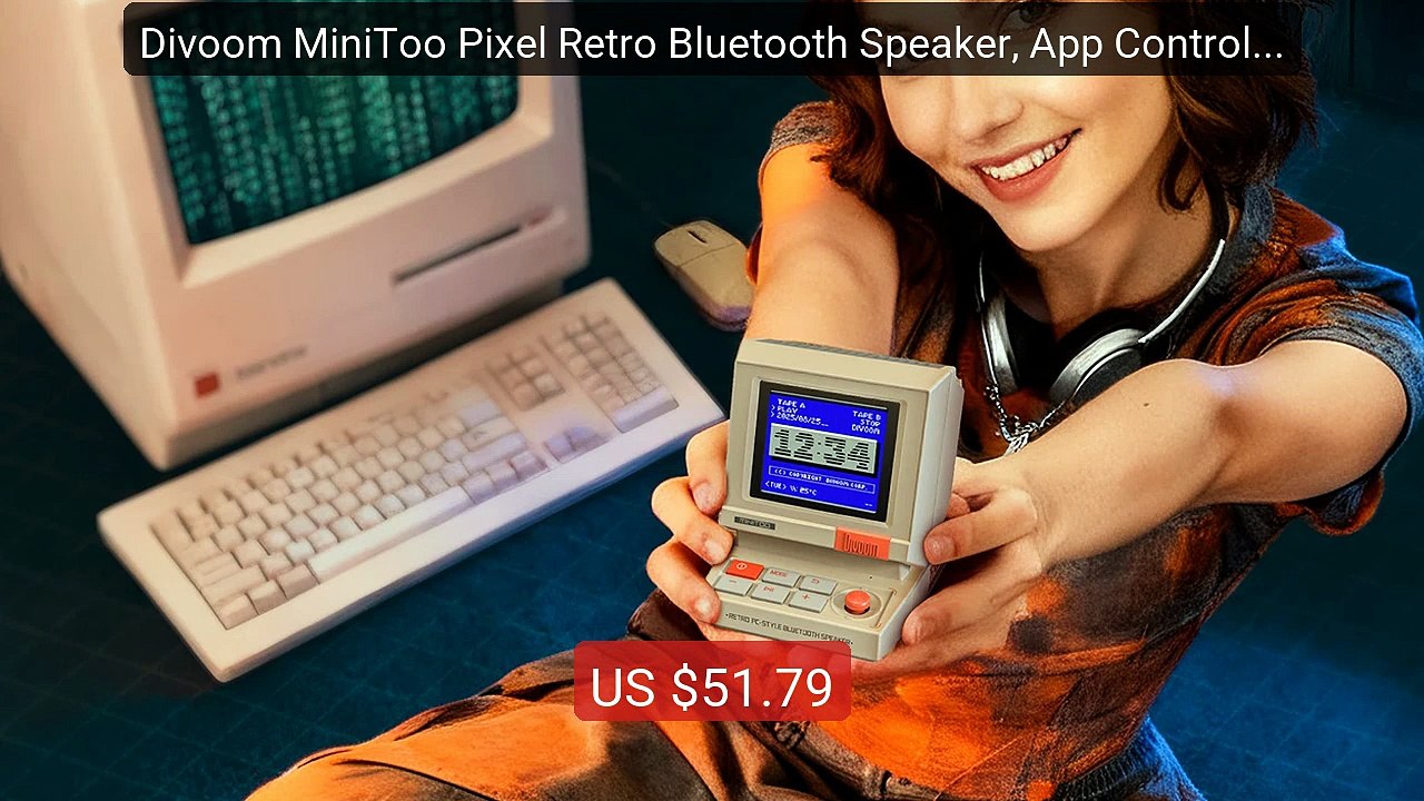 Divoom MiniToo Pixel Retro Bluetooth Speaker, App Control Clock & A... -- Top Rated 2026 | Buy Now!