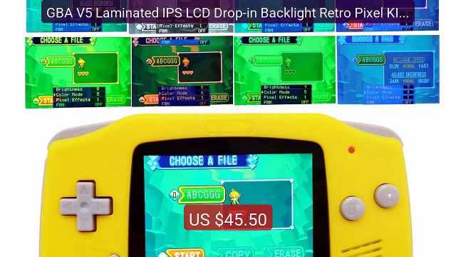 GBA V5 Laminated IPS LCD Drop-in Backlight Retro Pixel KIT For... Hot Deal 2026 | Limited Offer!
