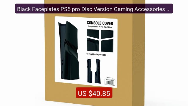 Black Faceplates PS5 pro Disc Version Gaming Accessories Case... Amazing Value 2026 | Must Have!