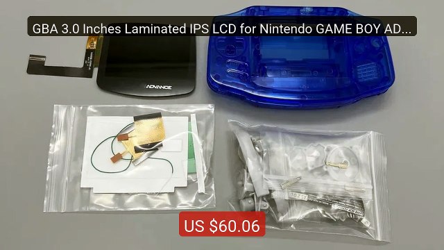 GBA 3.0 Inches Laminated IPS LCD for Nintendo GAME BOY ADVA... Top Pick 2026 | Unbeatable Price!