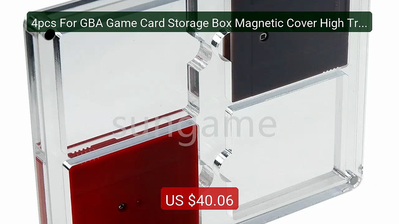 4pcs For GBA Game Card Storage Box Magnetic Cover High Transpa... -- Hot Deal 2026 | Limited Offer!