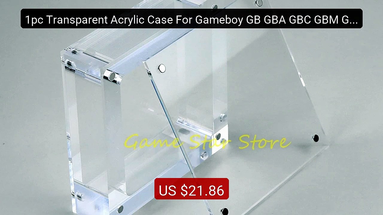 1pc Transparent Acrylic Case For Gameboy GB GBA GBC GBM GBP... -- Top Pick 2026 | Unbeatable Price!