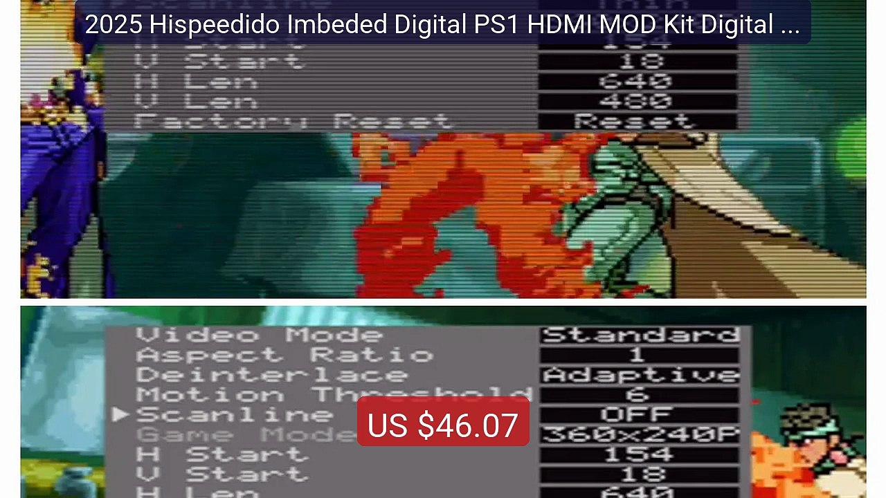 2025 Hispeedido Imbeded Digital PS1 HDMI MOD Kit Digital to D... -- Amazing Value 2026 | Must Have!