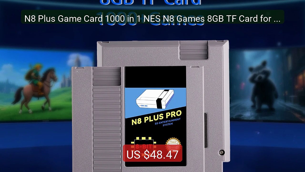 N8 Plus Game Card 1000 in 1 NES N8 Games 8GB TF Card for Nint... -- Amazing Value 2026 | Must Have!