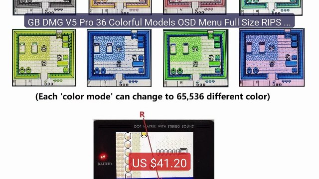 GB DMG V5 Pro 36 Colorful Models OSD Menu Full Size RIPS Ba... Top Pick 2026 | Unbeatable Price!
