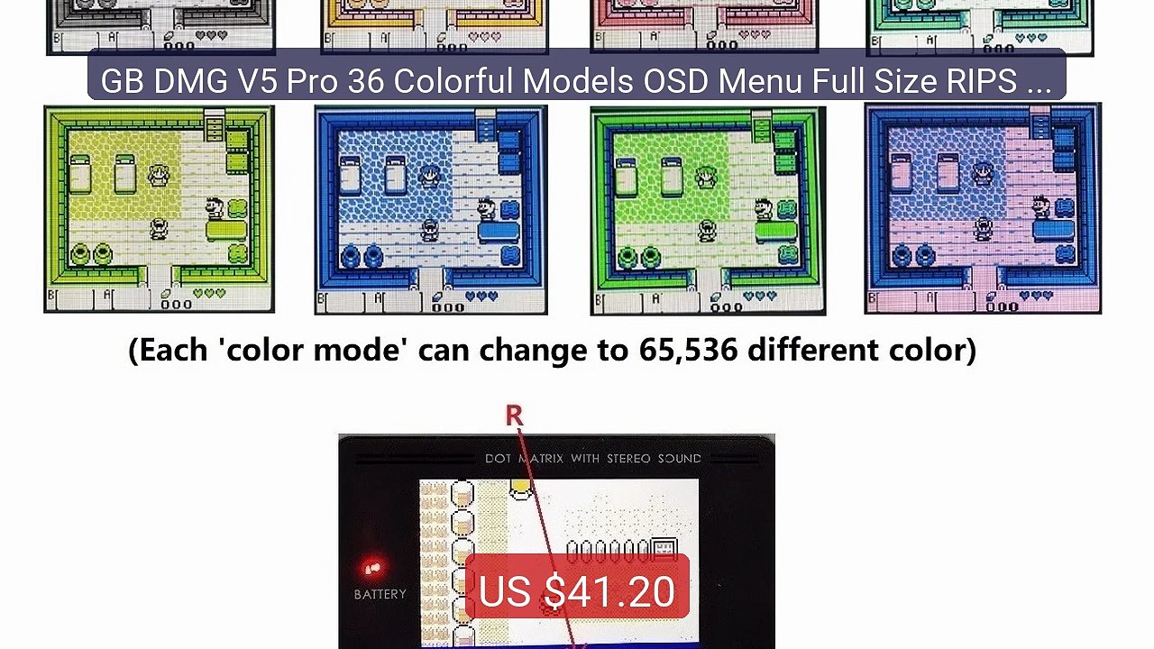 GB DMG V5 Pro 36 Colorful Models OSD Menu Full Size RIPS Ba... -- Top Pick 2026 | Unbeatable Price!