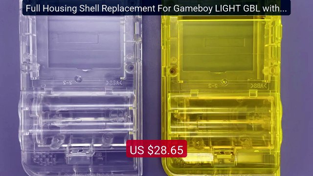Full Housing Shell Replacement For Gameboy LIGHT GBL with glas... Hot Deal 2026 | Limited Offer!