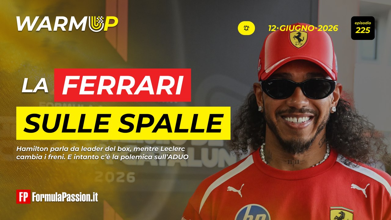 HAMILTON fa il CAPOSQUADRA in FERRARI | WarmUp F1 225 - 12/6