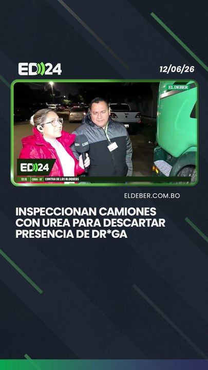 Inspeccionan camiones con urea para descartar presencia de dr*ga