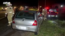 Acidente de trânsito na PR-180 mobiliza Corpo de Bombeiros e termina com passageiro socorrido
