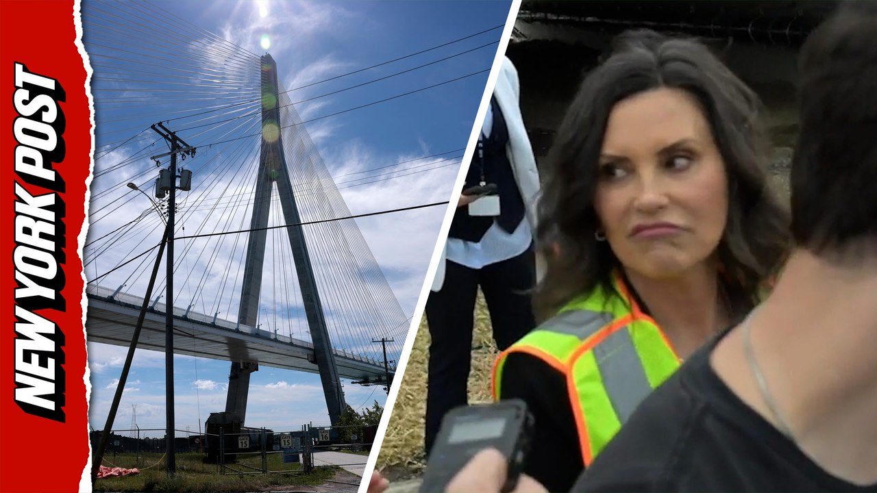 Gov. Gretchen Whitmer awkwardly dodges questions about delayed opening of Gordie Howe Bridge