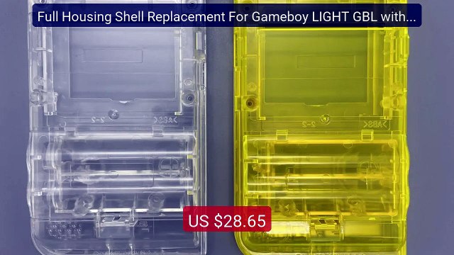Full Housing Shell Replacement For Gameboy LIGHT GBL with glas... Best Buy 2026 | Great Quality!