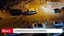 1 kişinin silahla yaralandığı kavga kamerada