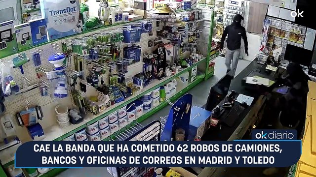 Cae la banda que ha cometido 62 robos de camiones, bancos y oficinas de correos en Madrid y Toledo