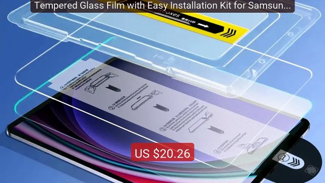 Tempered Glass Film with Easy Installation Kit for Samsung Galaxy ... Best Deal 2026 | Shop Now!
