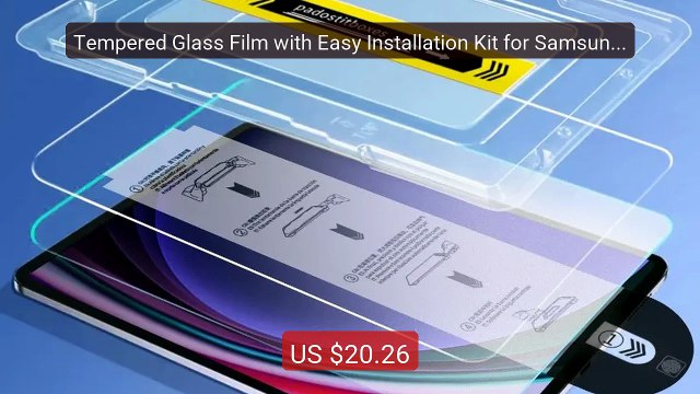 Tempered Glass Film with Easy Installation Kit for Samsung Galaxy T... Top Rated 2026 | Buy Now!