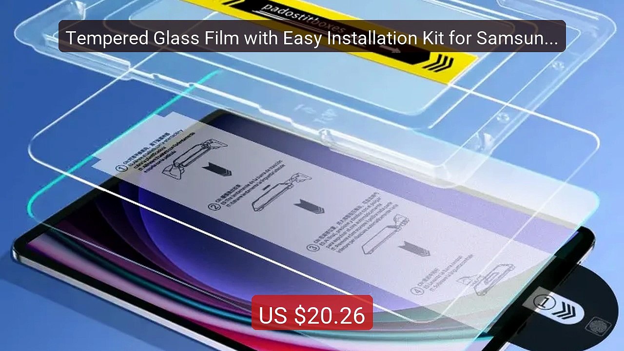 Tempered Glass Film with Easy Installation Kit for Samsung Galaxy T... -- Top Rated 2026 | Buy Now!
