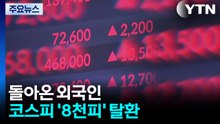 돌아온 외국인...코스피 '8천피' 탈환·'천스닥' 회복 / YTN