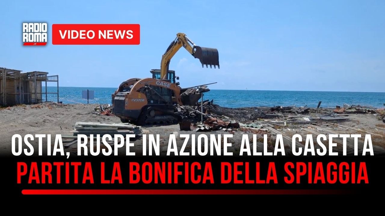 Ruspe alla Casetta di Ostia, al via i lavori di bonifica sulla spiaggia dell’ex Lido
