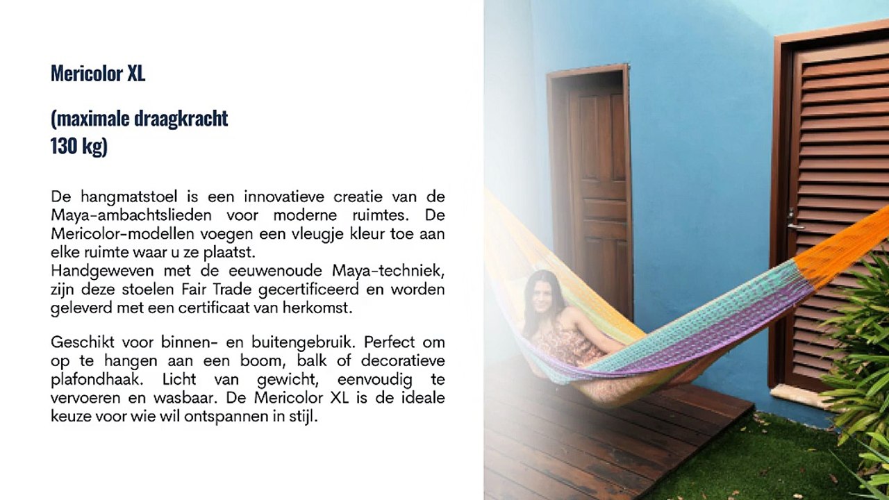 Hangmat Stoel van Azul Maya – Handgemaakte Mexicaanse Hangstoelen voor Binnen en Buiten