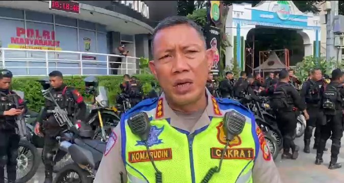 Polri: Sudirman Arah HI Tertutup Massa, Arus Lalin Dialihkan ke Karet