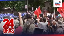 Pulis at mga raliyista, nagpang-abot sa protesta ngayong 128th Independence Day | 24 Oras