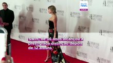 Taylor Swift torna-se a mais jovem mulher no Songwriters Hall of Fame