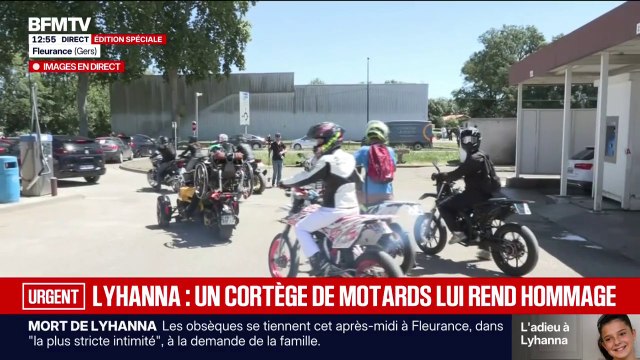 Obsèques de Lyhanna: les klaxons des motards résonnent pour rendre hommage à la collégienne