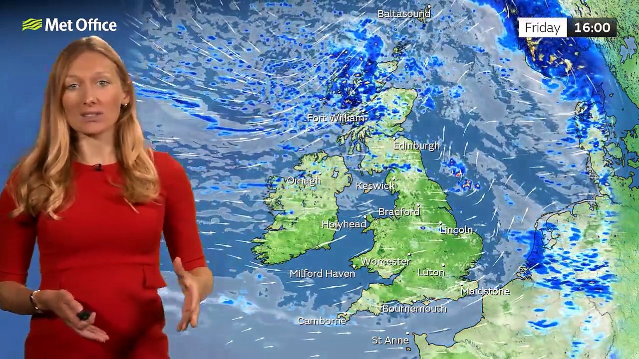 Met Office Friday Afternoon Weather Forecast 12/06/2026