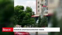 Mardin’de apartman dairesinde yangın