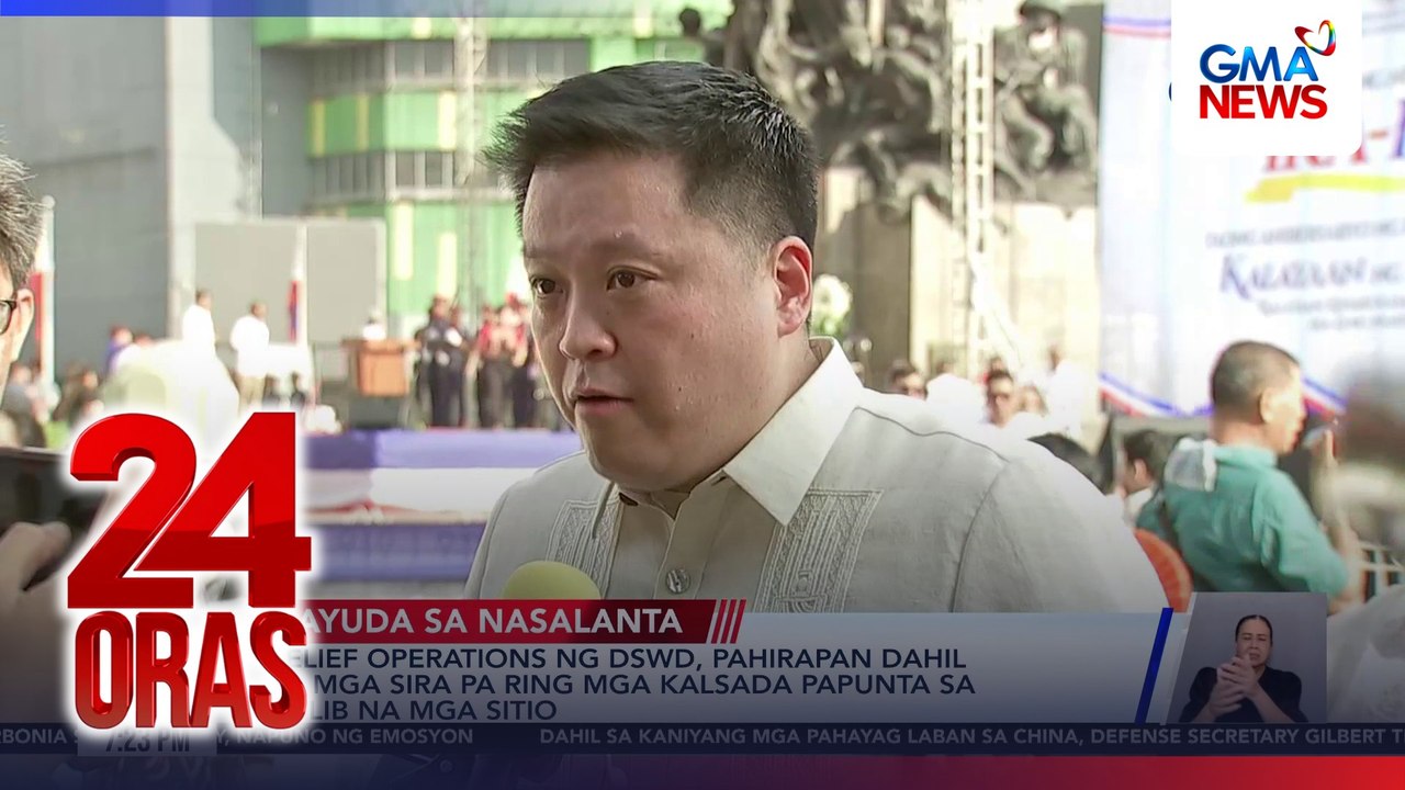 Relief operations ng DSWD, pahirapan dahil sa sira pa ring mga kalsada papunta sa liblib na mga sitio | 24 Oras