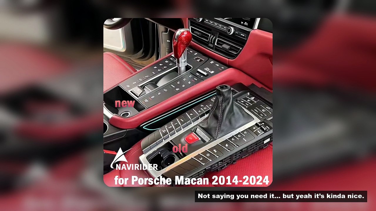 Center Console Interior Decorative Accessories Electroplating Button For Porsche Macan 2014-2024 LHD