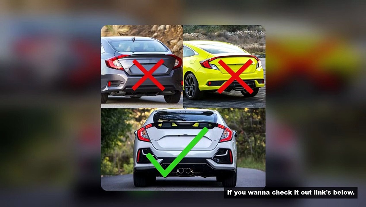 LED Tail Lights for Honda Civic Hatchback Type-R 2016-2021 Dynamic Turn Signal Black Rear Lamps Asse