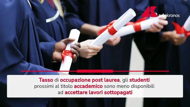 Lavoro in aumento e stipendi in calo per i laureati italiani