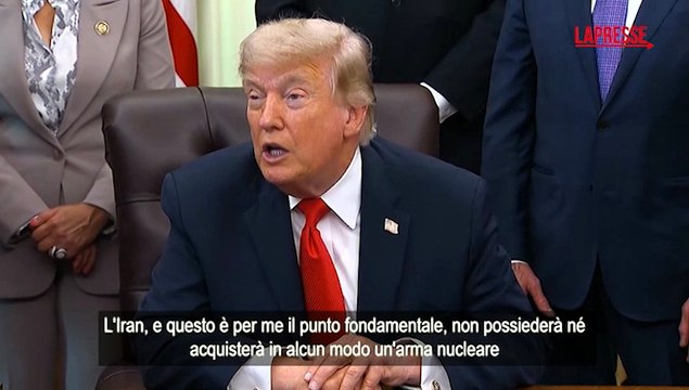 Iran, Trump annuncia l'accordo: Teheran non avr? armi nucleari, presto la firma