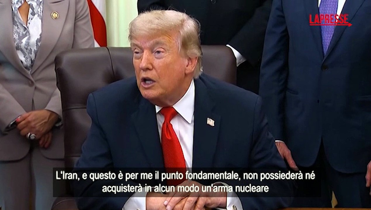 Iran, Trump annuncia l'accordo: "Teheran non avr? armi nucleari, presto la firma"