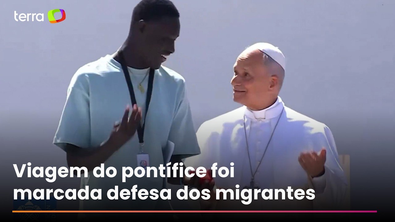 Papa Leão XIV faz ‘six-seven’ após brincadeira com jovem senegalês; veja vídeo