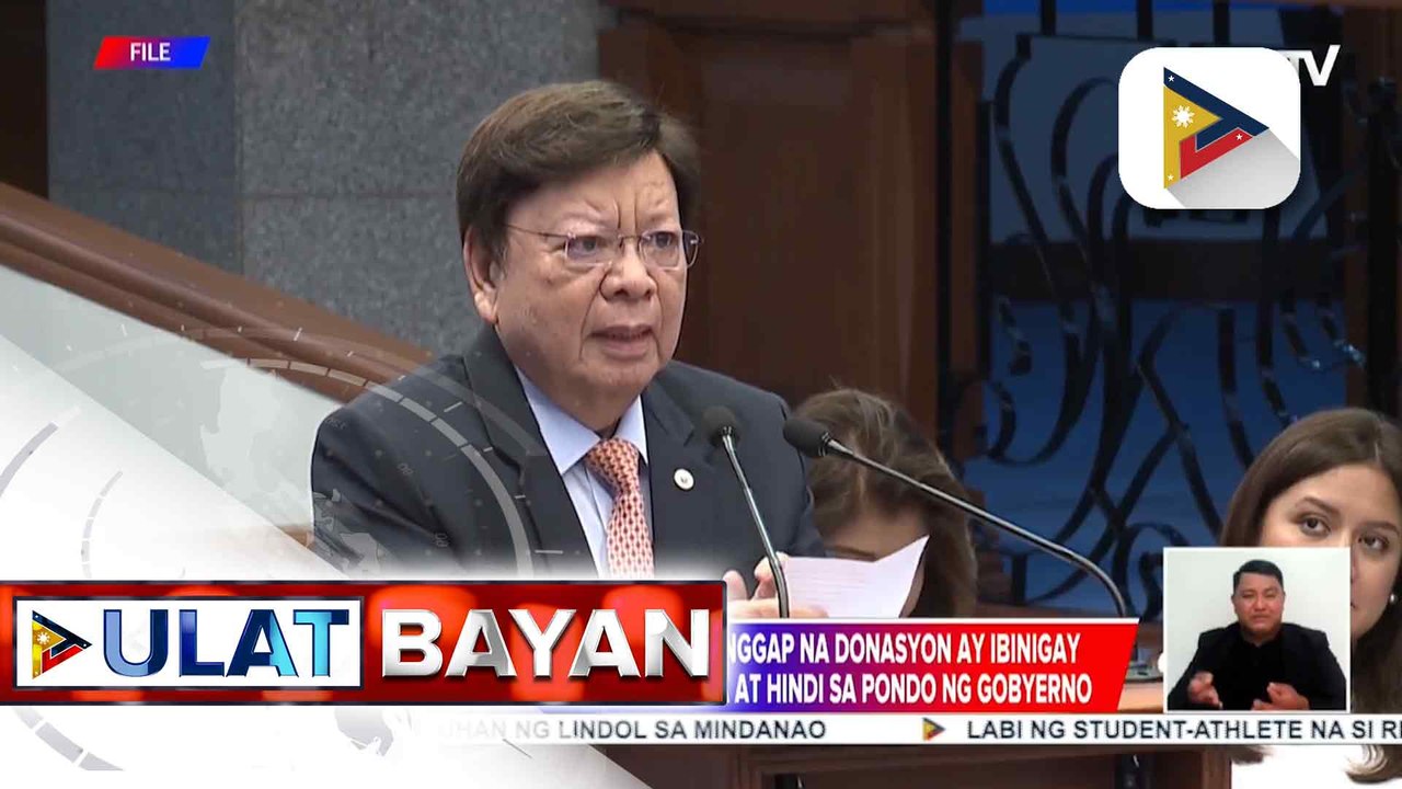 Sen. Marcoleta, iginiit sa kanyang counter-affidavit na ang natanggap na donasyon ay ibinigay para suportahan ang kandidatura at hindi galing sa pondo ng gobyerno