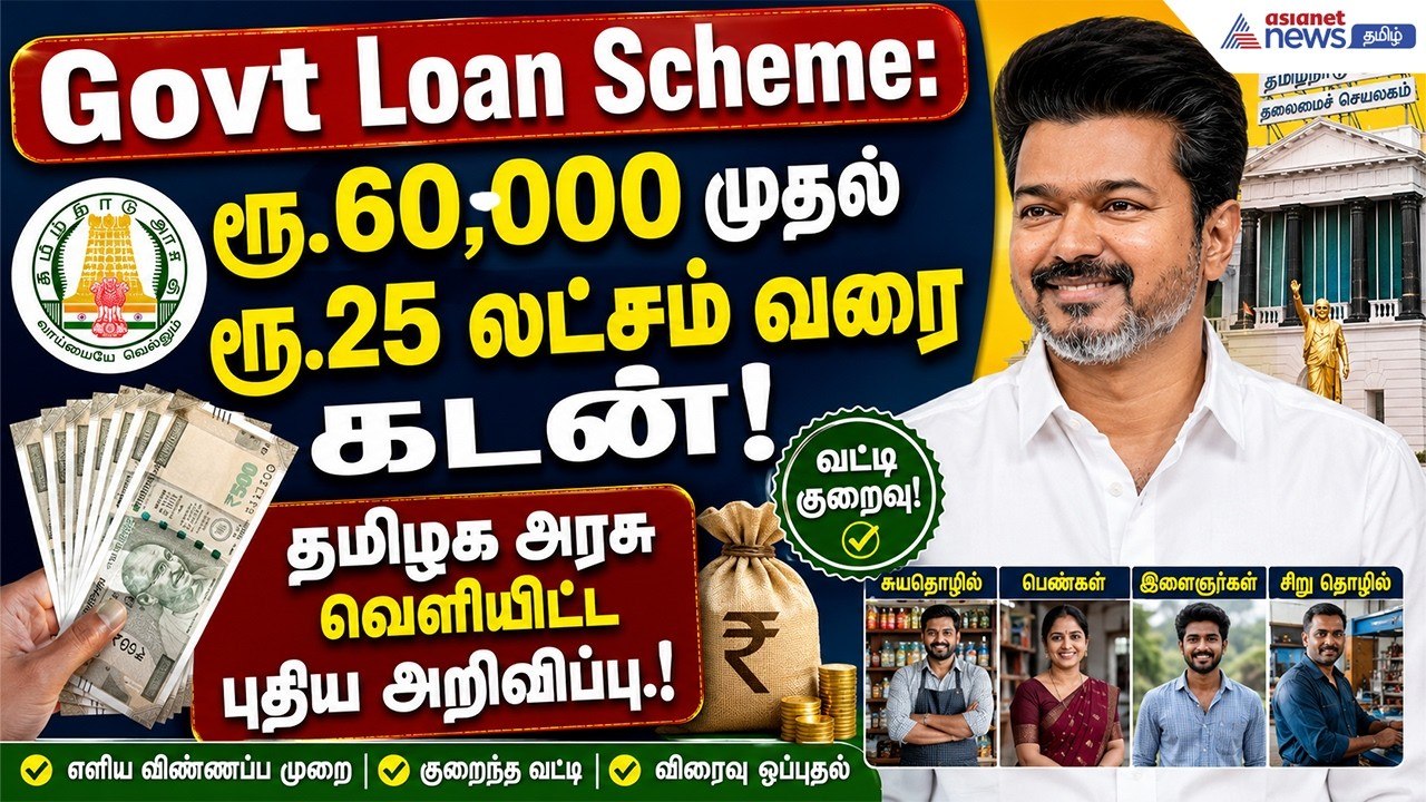 Govt Loan Scheme : ரூ.60,000 முதல் ரூ.25 லட்சம்...