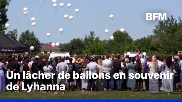 Obsèques de Lyhanna: un lâcher de ballons en son souvenir